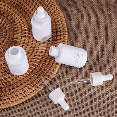 Essential Serum PET Plastic 30ml Botol Penetes Putih Susu