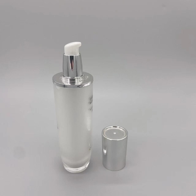 Silinder Oval 50ml Pompa Lotion Kosmetik Silinder Plastik Perawatan Kulit
