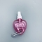 Mini Heart Leaf Shape Kosmetik Botol PET Pembersih Tangan Dengan Gantungan Kunci