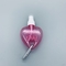 Mini Heart Leaf Shape Kosmetik Botol PET Pembersih Tangan Dengan Gantungan Kunci