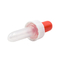0.25ml Kemasan Pipet Pipet Botol Plastik Kepala Merah